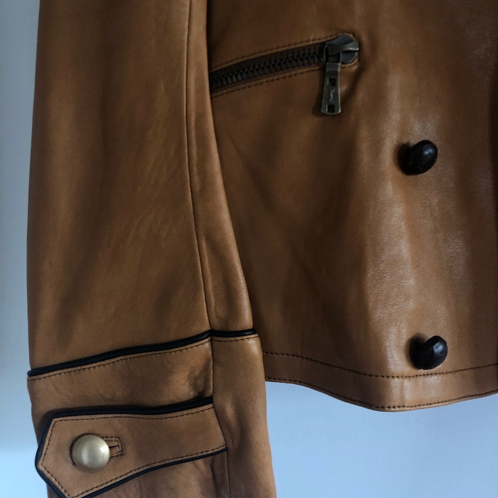 Yves Saint Laurent Military Leather Jacket - Picture 3 of 13